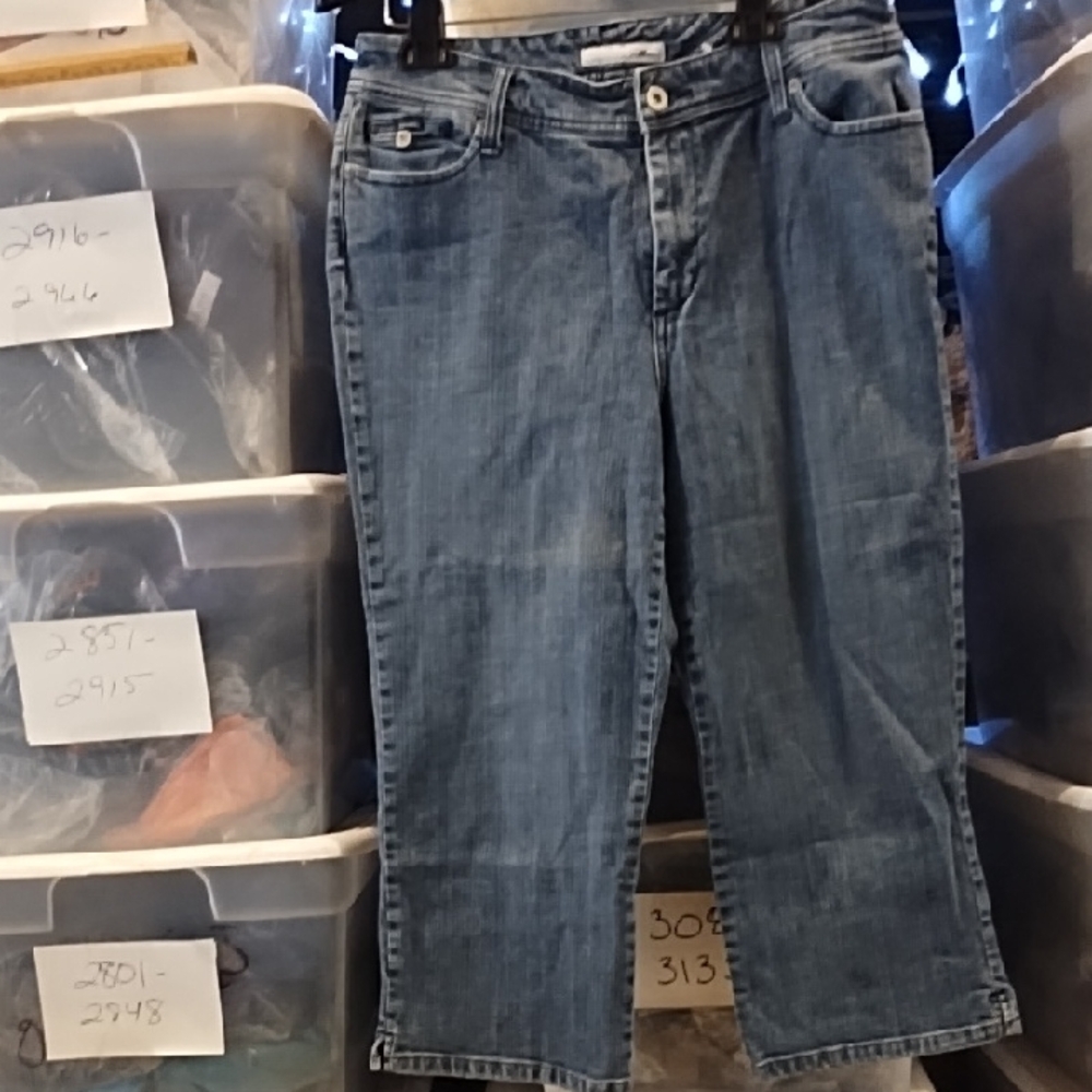 Chico's Light Blue Cropped Jeans